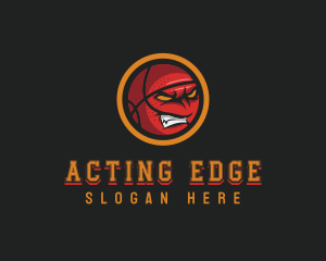 Angry Basketball Sports logo design