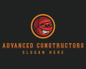 Angry Basketball Sports logo design