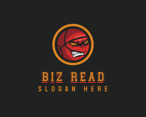 Angry Basketball Sports logo design