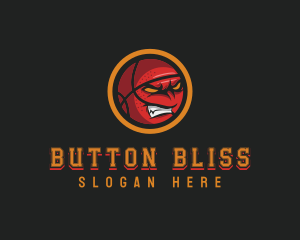 Angry Basketball Sports logo design