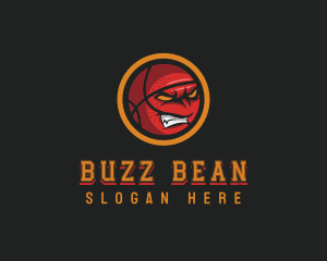 Angry Basketball Sports logo design