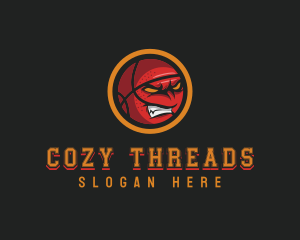 Angry Basketball Sports logo design