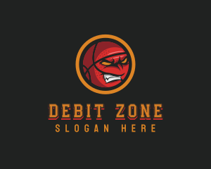 Angry Basketball Sports logo design