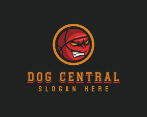 Angry Basketball Sports logo design