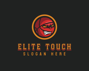 Angry Basketball Sports logo design