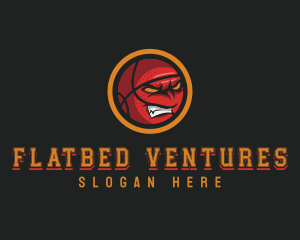 Angry Basketball Sports logo design