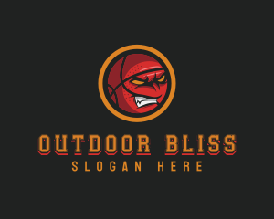 Angry Basketball Sports logo design