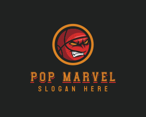 Angry Basketball Sports logo design