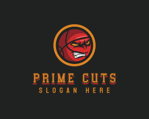 Angry Basketball Sports logo design