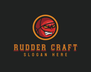 Angry Basketball Sports logo design