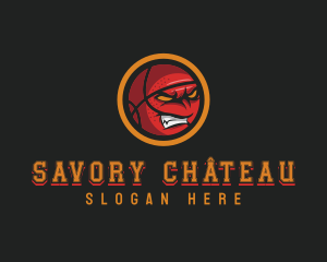 Angry Basketball Sports logo design