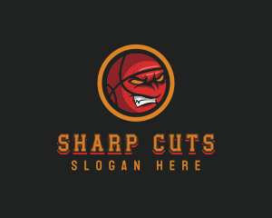 Angry Basketball Sports logo design