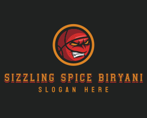 Angry Basketball Sports logo design