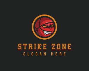 Angry Basketball Sports logo design