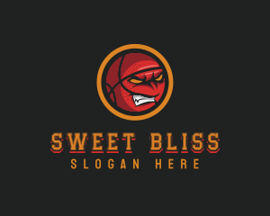 Angry Basketball Sports logo design