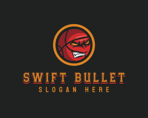 Angry Basketball Sports logo design