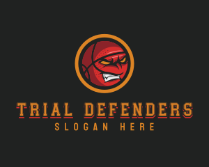 Angry Basketball Sports logo design