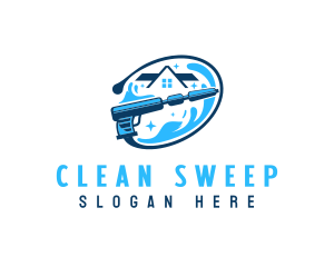 Clean Sparkle Pressure Wash logo design