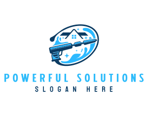 Clean Sparkle Pressure Wash logo design