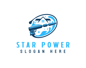 Clean Sparkle Pressure Wash logo design