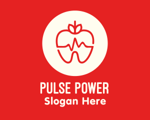 Red Apple Dental Pulse logo design