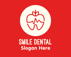Red Apple Dental Pulse logo design