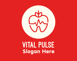 Red Apple Dental Pulse logo design