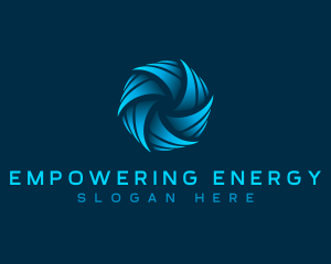 Wind Turbine Fan logo design