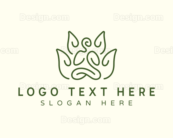 Lotus Meditation Yoga Logo