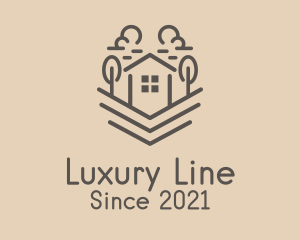 Home Realty Line Art logo design