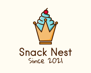 Ice Cream Crown logo design