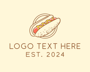 Mustard Hot Dog Sausage logo