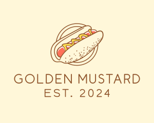 Mustard Hot Dog Sausage logo design