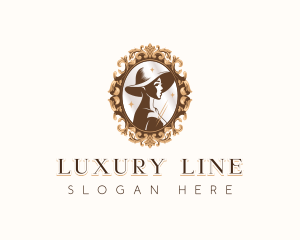 Luxury Woman Hat logo design