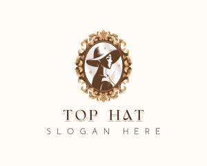 Luxury Woman Hat logo design