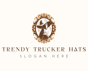 Luxury Woman Hat logo design