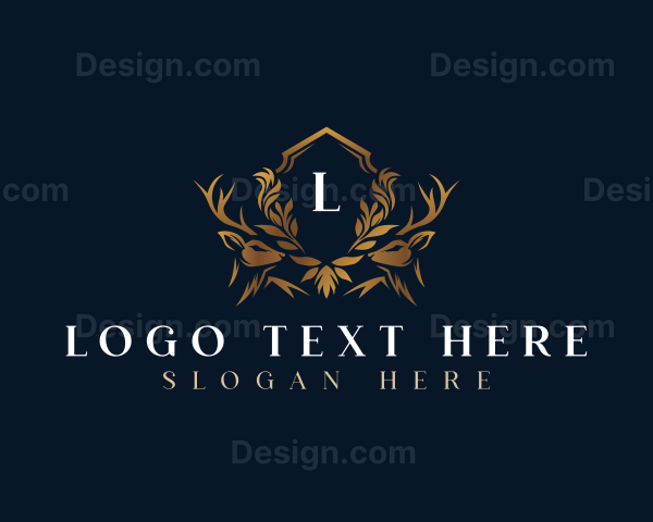 Elegant Deer Crest Logo