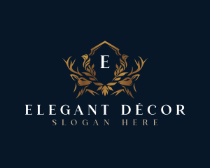 Elegant Deer Crest logo design