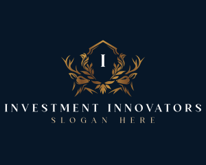 Elegant Deer Crest logo