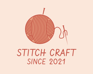 Crochet Yarn Needlework logo design