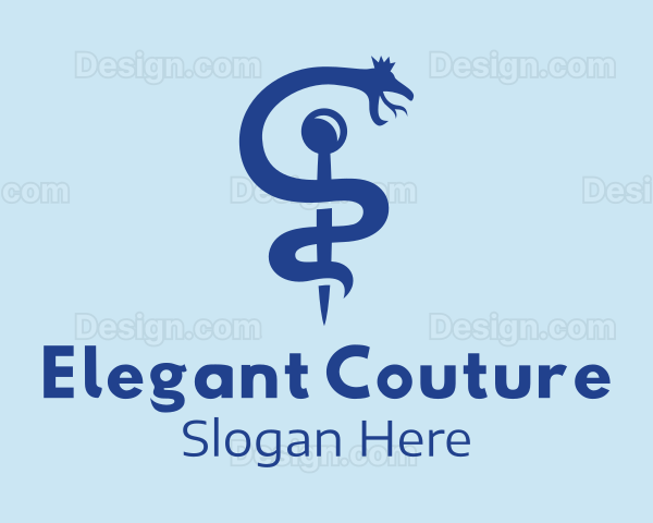 Medical Snake Caduceus Logo