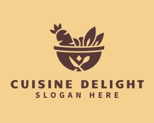 Vegetable Hot Pot logo design