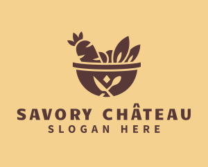 Vegetable Hot Pot logo design