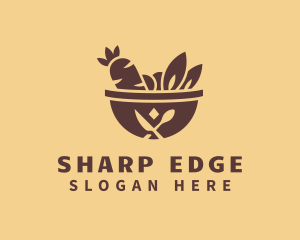 Vegetable Hot Pot logo design