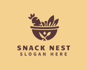 Vegetable Hot Pot logo design