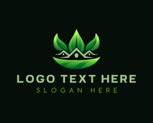 House Garden Leaves logo