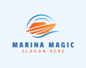 Sea Cargo Shipment logo design