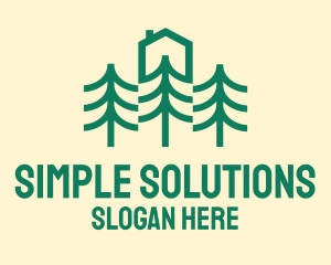 Simple Tree House Camp logo design