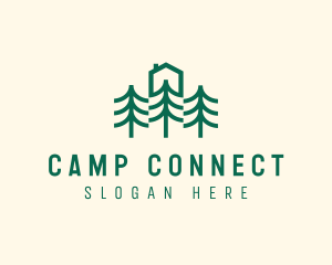 Simple Tree House Camp logo design