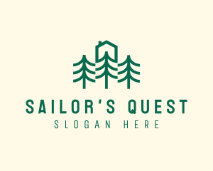 Simple Tree House Camp logo design